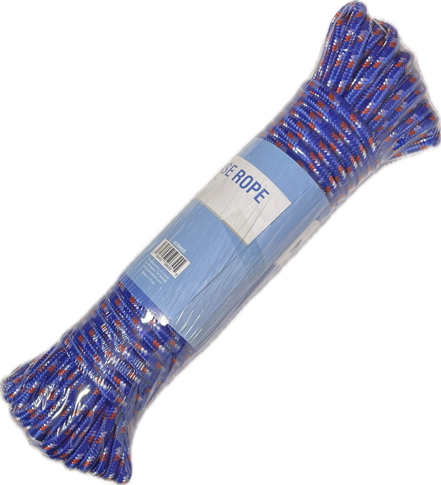 98 Ft Rope 3/8'' Solid Nylon Rope for Multi-Purpose, Comfortable use, Blue