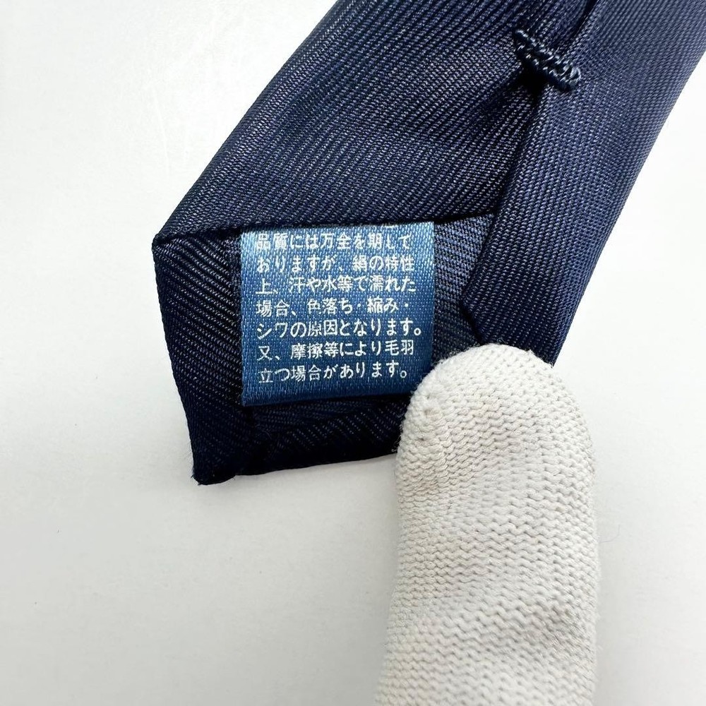 Good BRICK HOUSE tie Houndstooth Pattern Navy Stylish