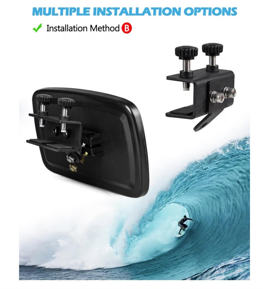 Boat Rear View Mirror Windshield Mount