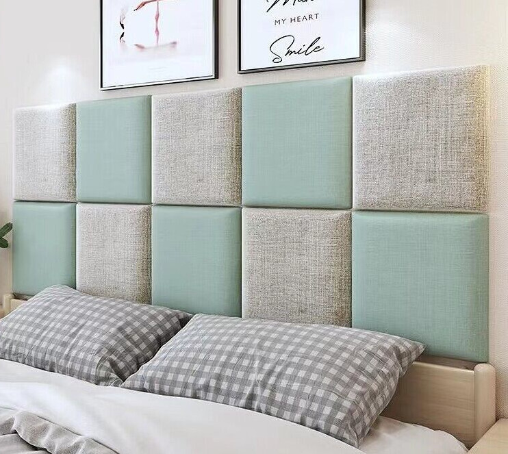 BEDROOM Wall Panel 12X12" KING QUEEN Upholstered headboard Rremovable Soft Panel