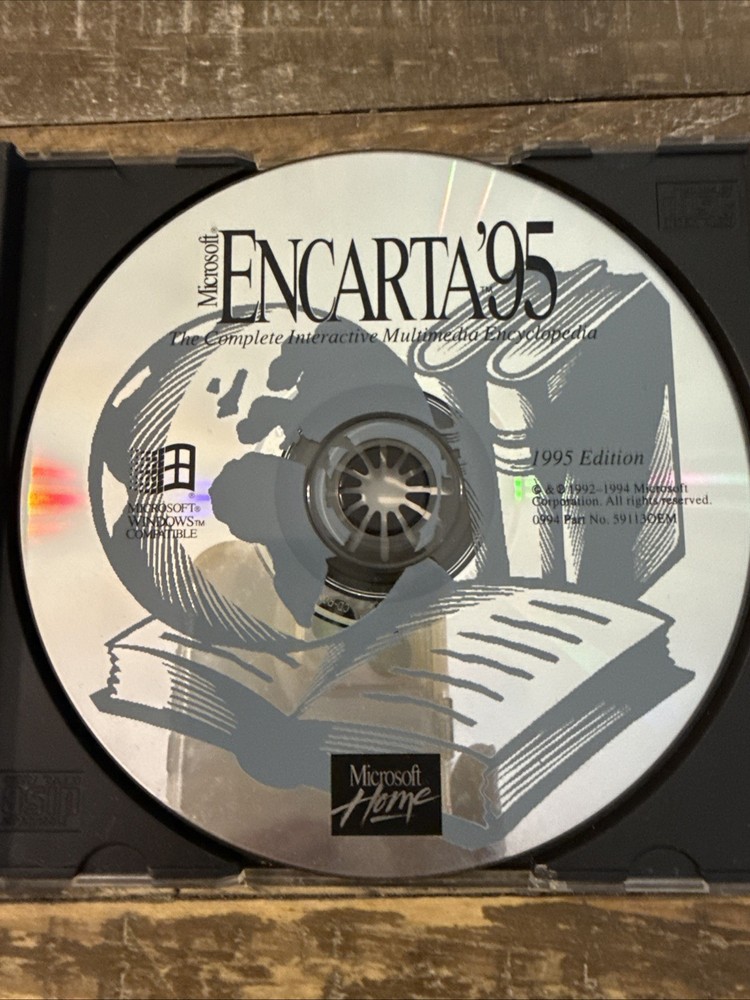 Microsoft Encarta 95 Software PC Cd Rom