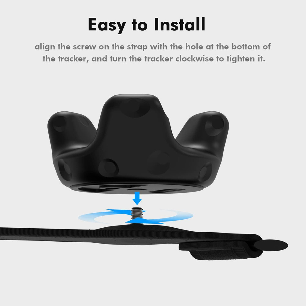 AMVR 5-Pcs Full Body Straps for HTC Vive VR Tracker/Tracker(3.0) - Adjustable Wa