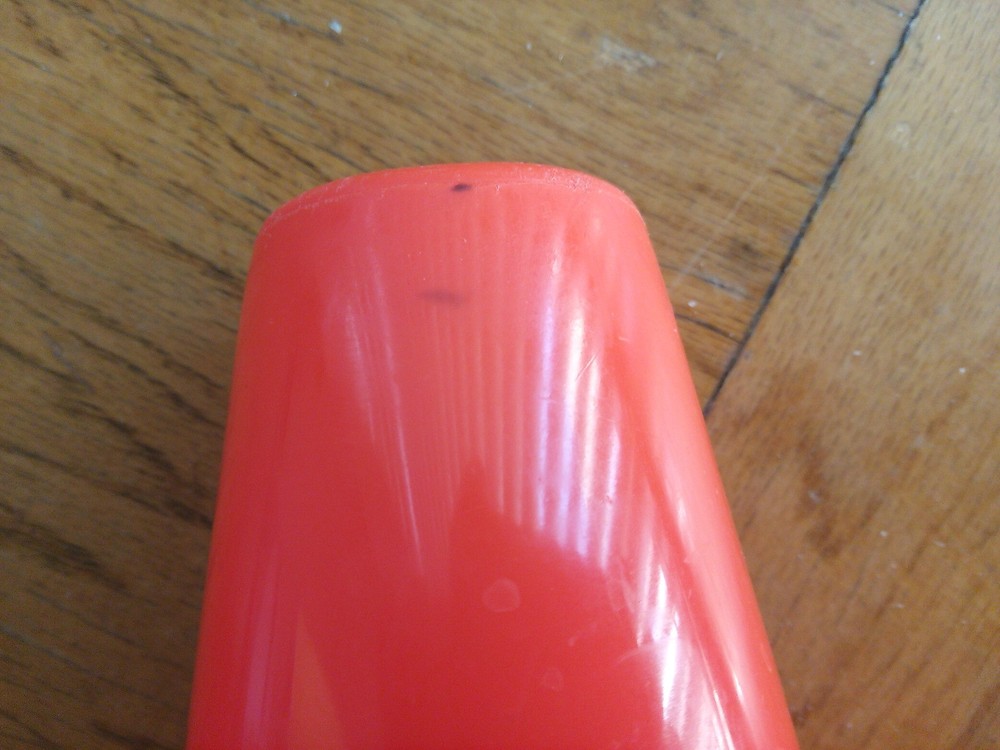 12 inches plastic safety cone orange