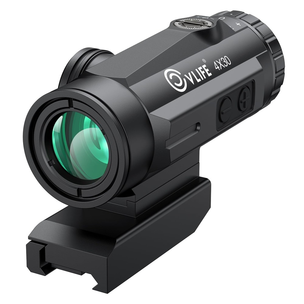 4x30 Compact Tactical Prism Scope Sight Optics Red-Illuminated BDC Reticle+Mount