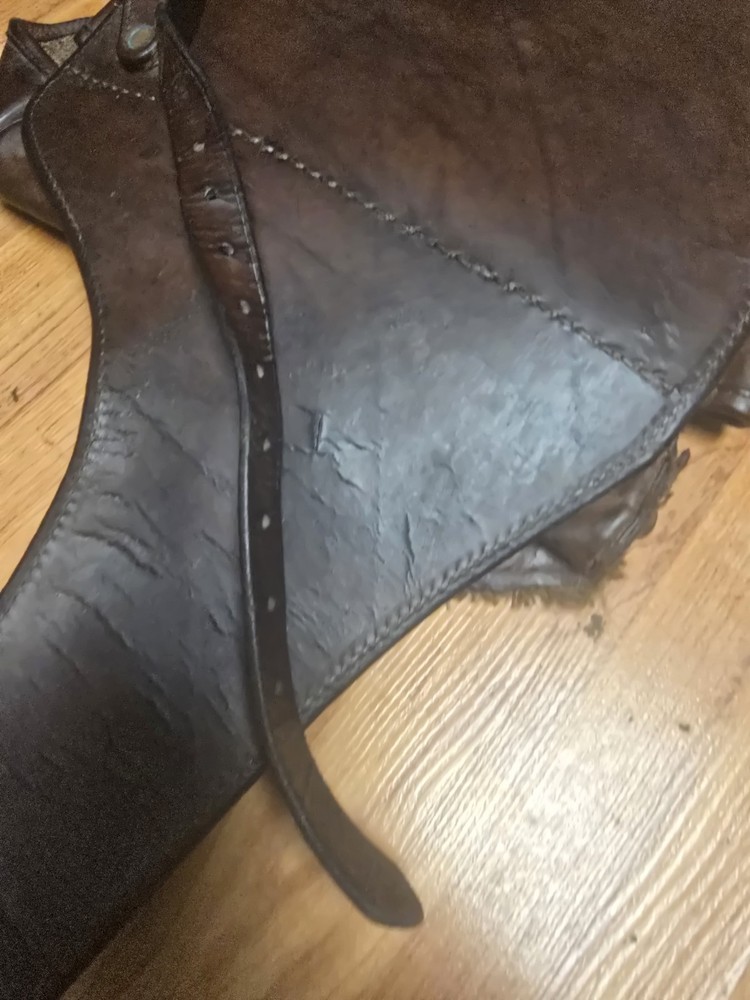 French Cantle / Saddle Bag Cavalry Marked Paris Leon Braun