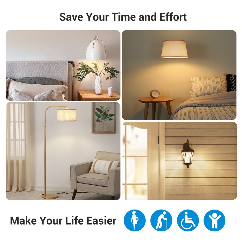 DEWENWILS Remote Control Light Socket, Mounted Wireless Light Switch 100FT Range