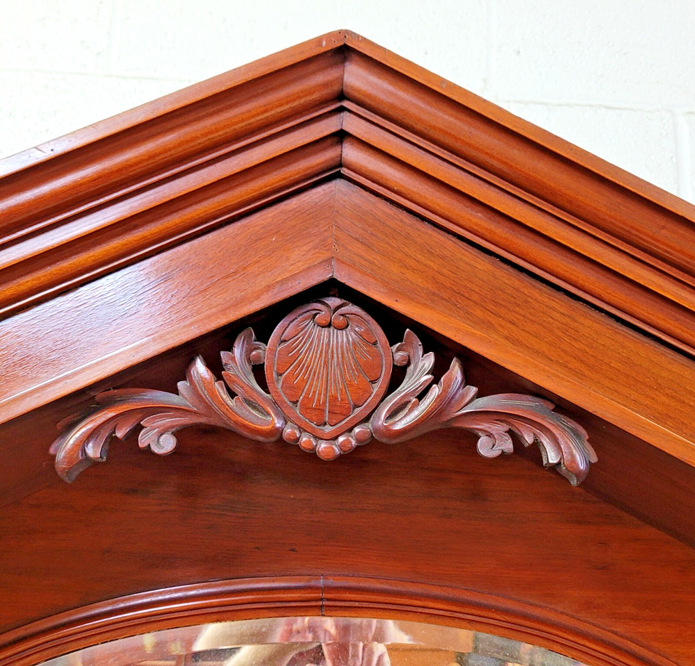 ANTIQUE VICTORIAN MAHOGANY SIDEBOARD BACKBAR