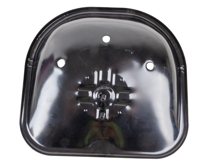 Fixed Rounded Seat For Tractor In Medium Painted Black Sheet Metal