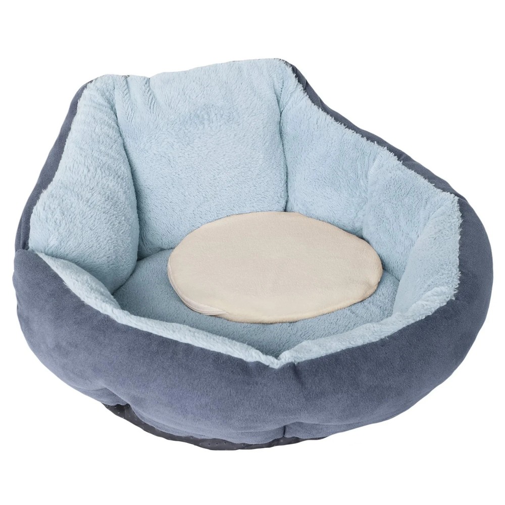 Pack of 2 Microwavable Pet Heating Pads – Self-Warming Mats with Soft Covers & C