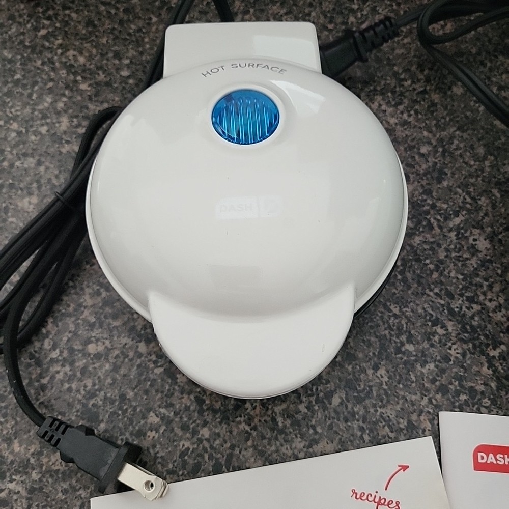 Bundle! DASH Express Mini Donut Maker AND Mini Waffle Maker Nonstick Press Type