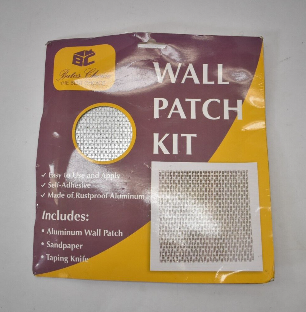 Bates Choice Drywall Wall Patch Kit Repair Set Self Adhesive White/Silver