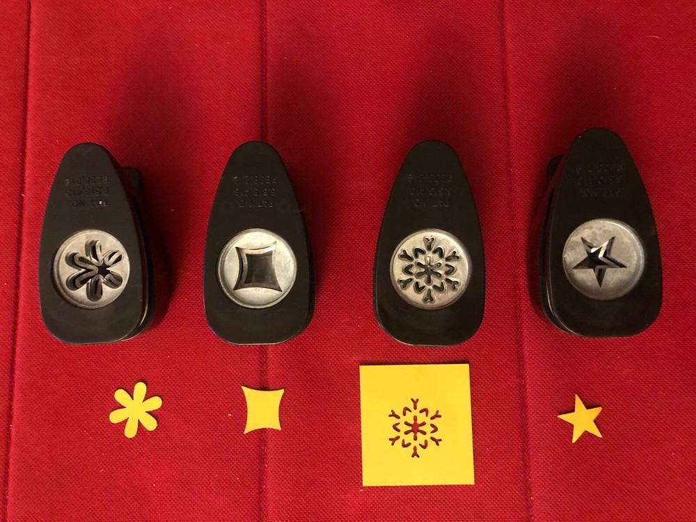 Stampin Up Medium Punches CONCAVE SQUARE, FLOWER Daisy, SNOWFLAKE or STAR