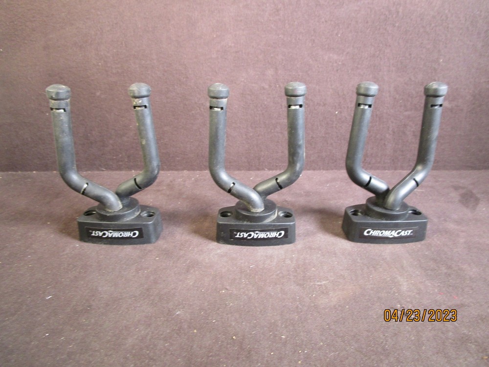 3 Chroma Cast Guitar Holders Wall Mount