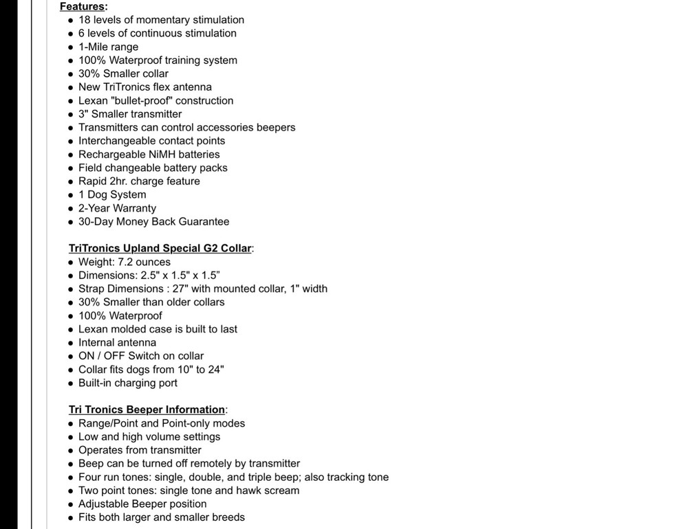 Tri-Tronics Upland G2