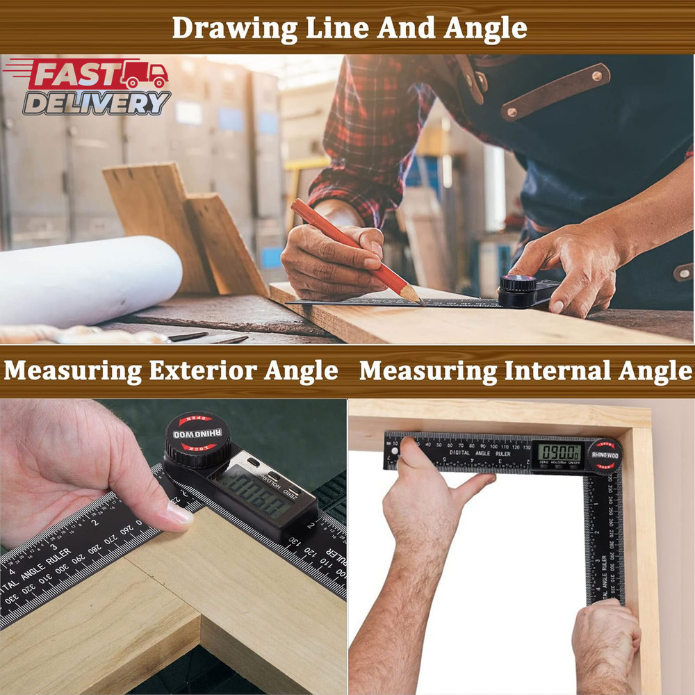 Digital Angle Finder Protractor, Angle Measuring Tool for Woodworking/Carpenter/