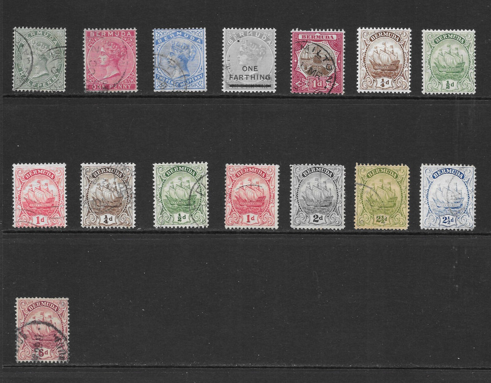 BERMUDA     VARIOUS MINT HINGED/USED ISSUES     1883 to 1934 (E)