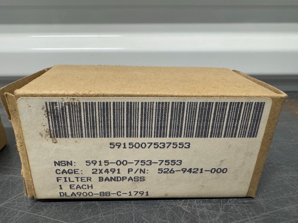 Filter Band Pass DLA900-88-C-1791