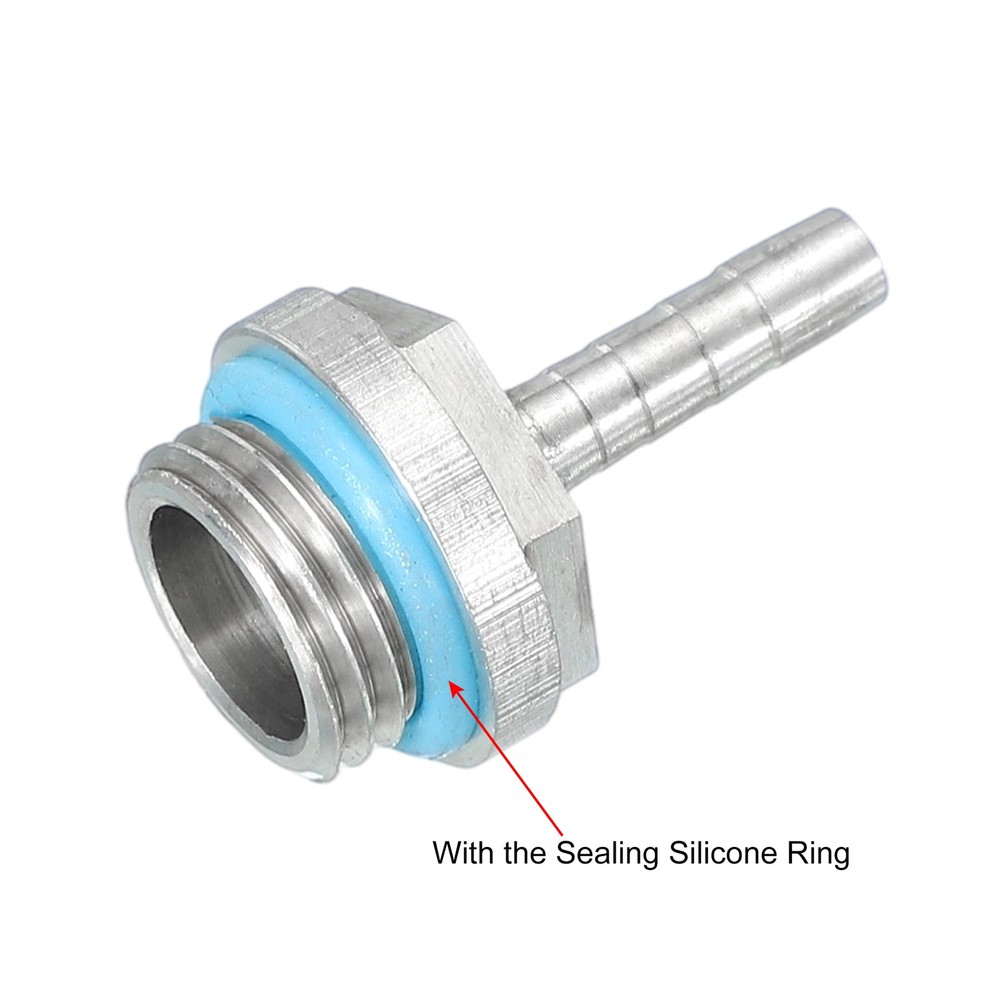 8pcs G1/4 Fitting, G1/4 Thread with 4mm OD Nozzle