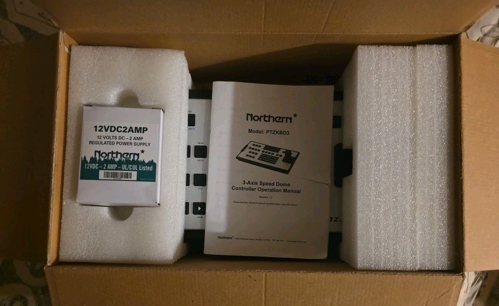 Ptzkbd3 Full Size Keyboard Controller Northern 3- AXIS Speed Dome