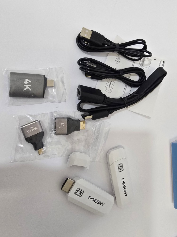 FIGEBNY Wireless HDMI Transmitter and Receiver 4K Decode 1080P Output S6