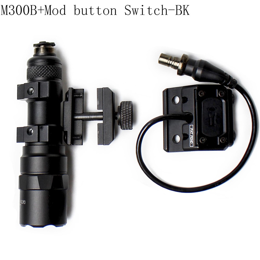 Tactica M300B Weapon Light with Pressure Switch Mod Button Light Offset Mount