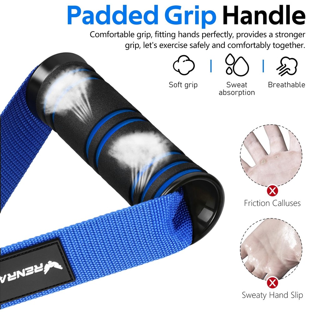 Gym Exercise Handles Replacement Handle Attachments for Cable Machine Pulleys