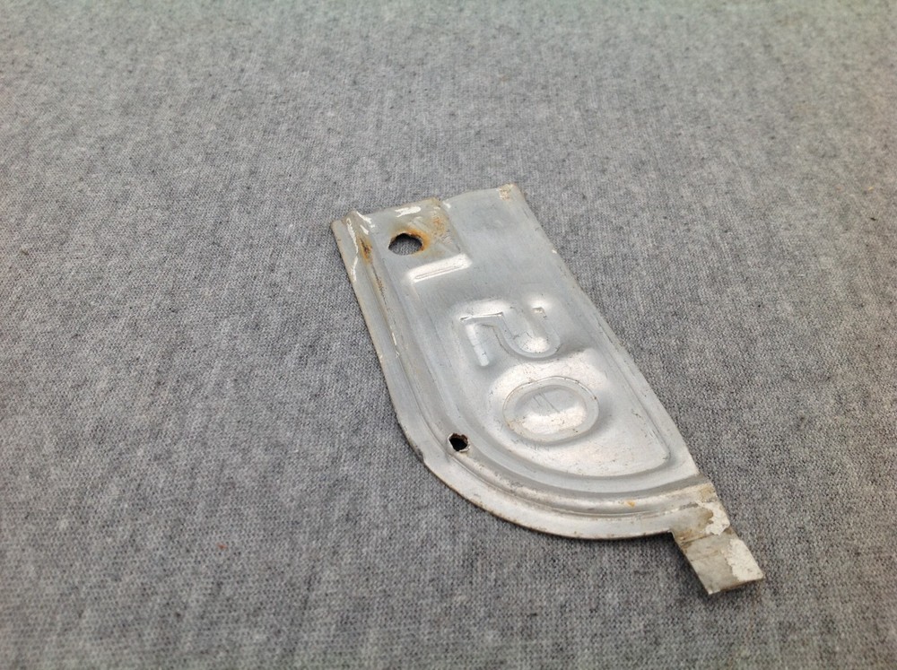 1955 License Plate Metal Corner Tag