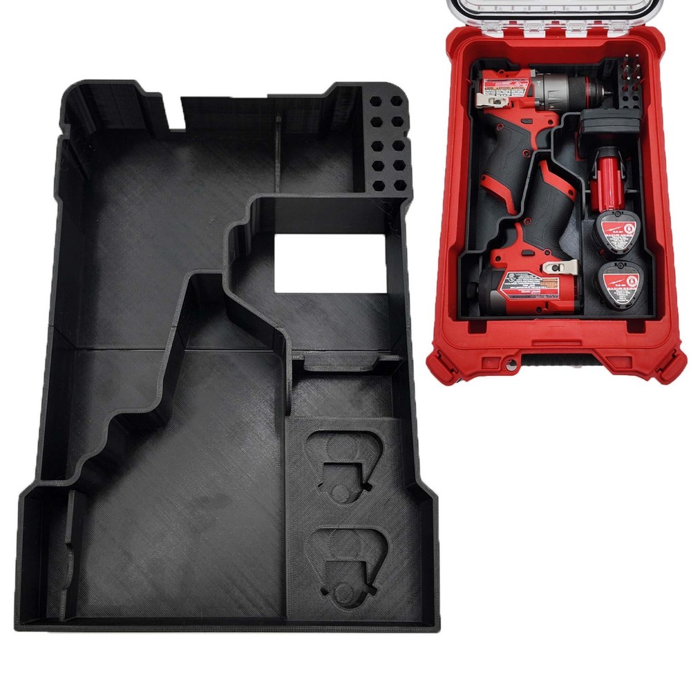 M12 Fuel Drill Driver Organizer For Milwaukee Compact Packout