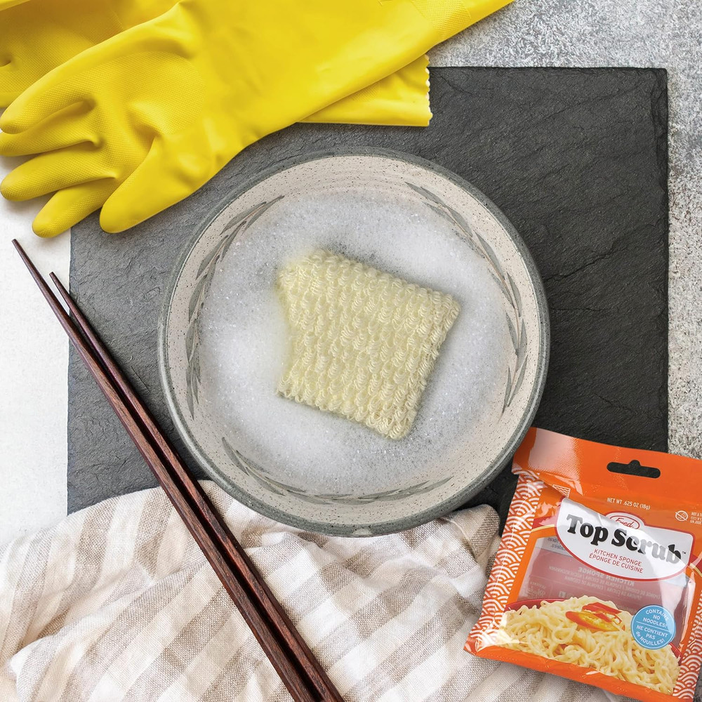Top Scrub - Ramen Sponge, Multicolored