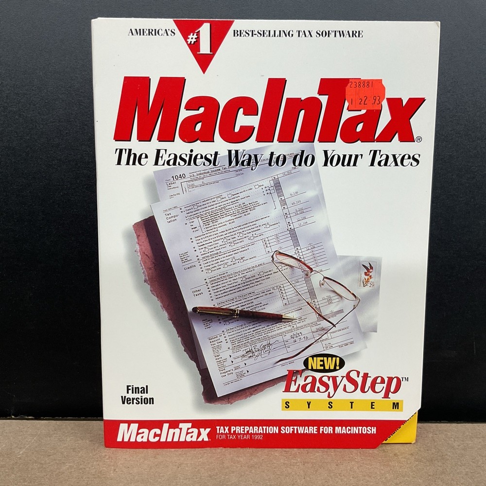ChipSoft MacInTax EasyStep System Final Version Apple Macintosh Factory Sealed