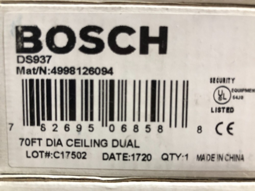 Bosch DS937 Ceiling Mount Motion Detector - White
