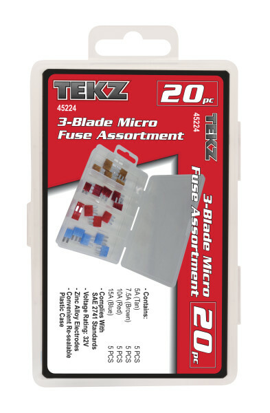 Titan 45224 20 pc. 3-Blade Micro Fuse Assortment