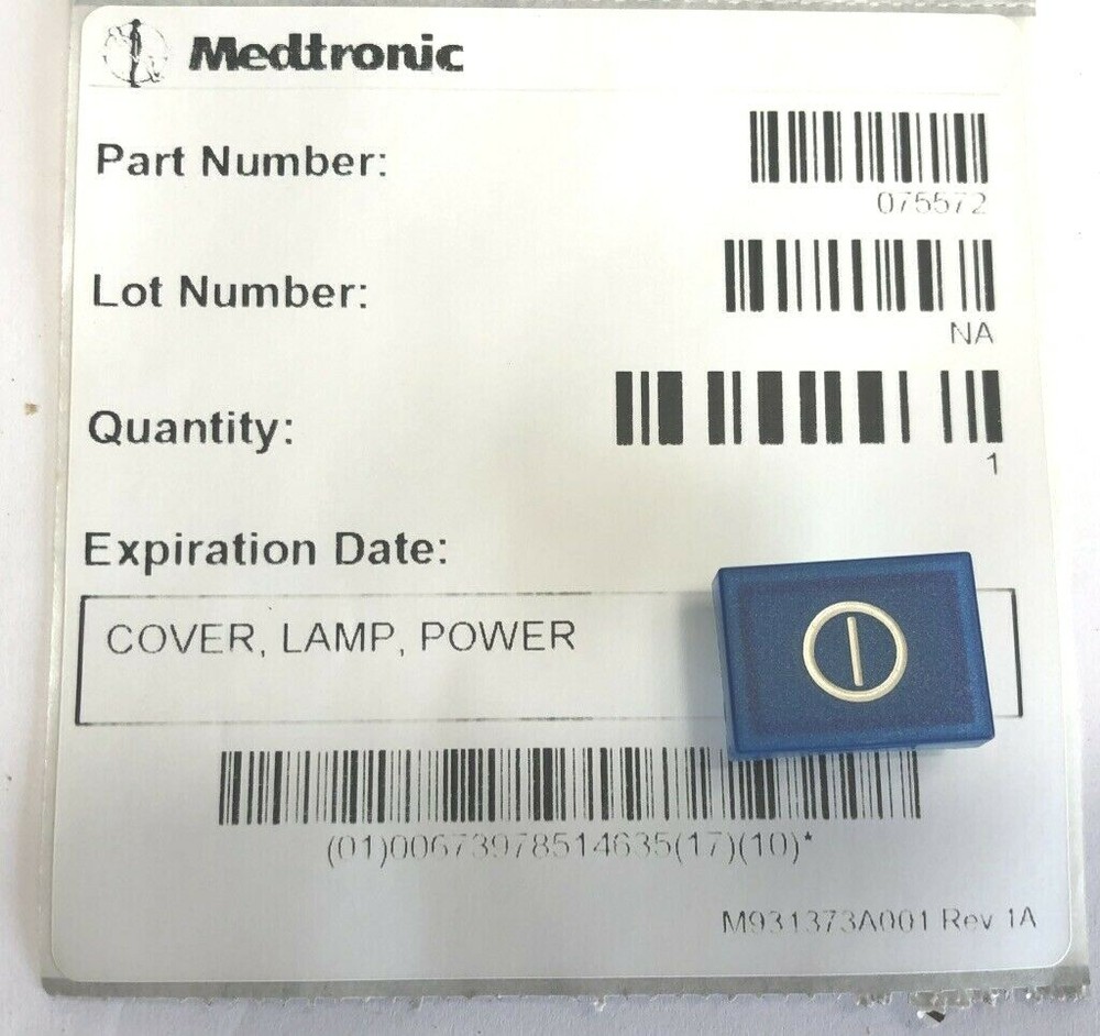 Medtronic 075572 Lamp Cover Button