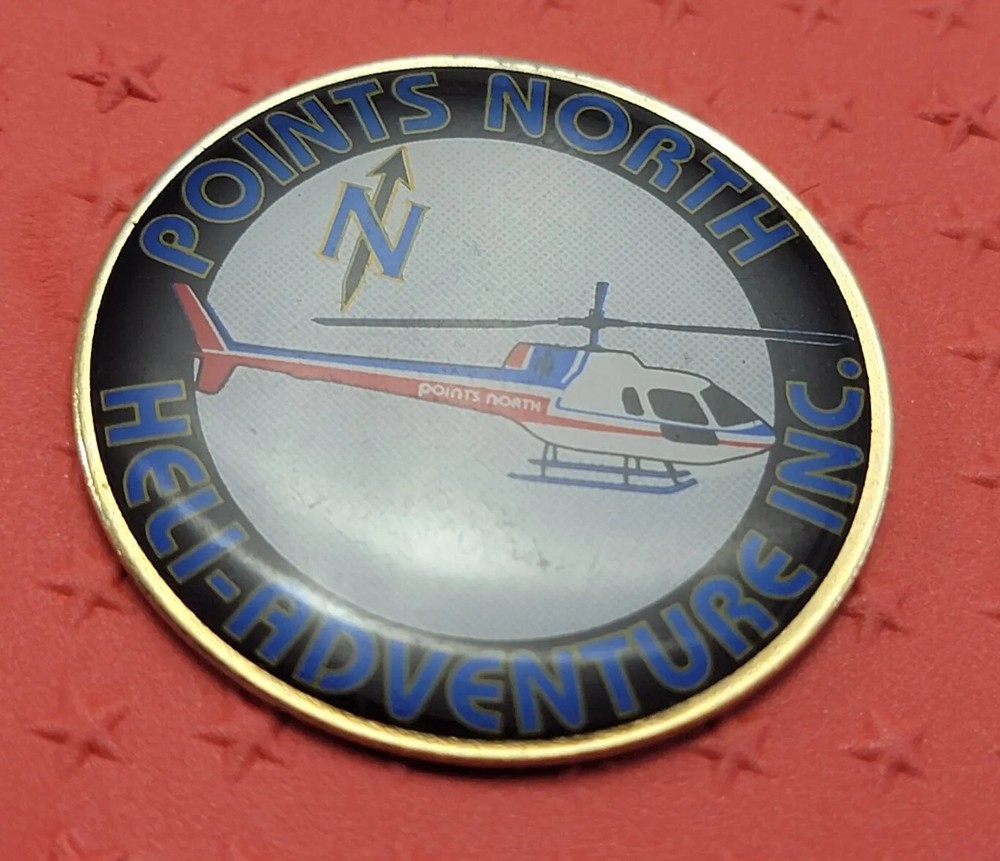 Points North Heli-Adventures Inc Helicopter Pin