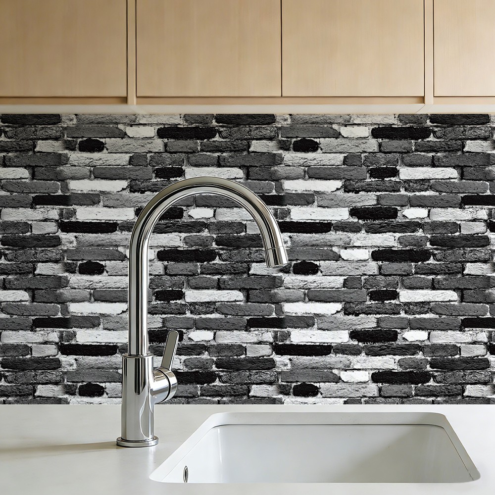 20PCS Peel and Stick Brick Kitchen Backsplash Self-Adhesive Wall Tile Sticker