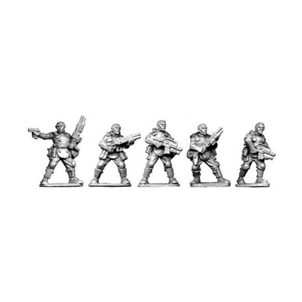 Copplestone Casting Sci-Fi Mini 28mm Bareheaded Troopers Pack New