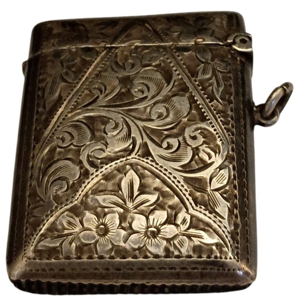 Edwardian Sterling Silver Vesta Case Pendant