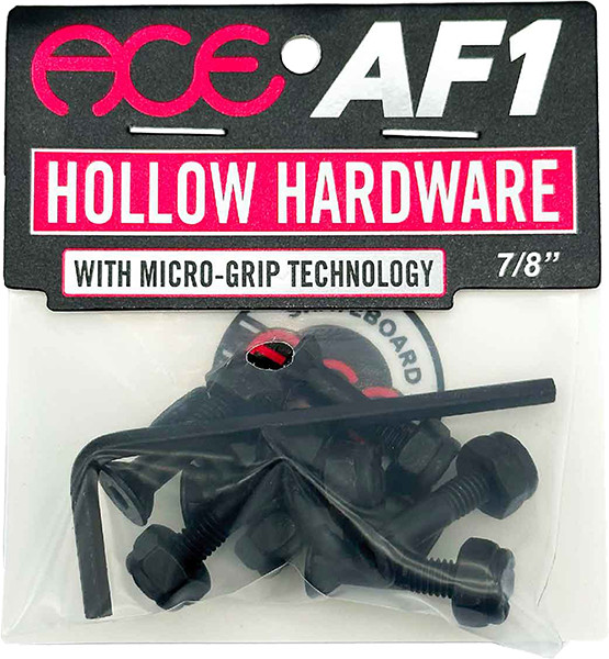 ACE 7/8" ALLEN HOLLOW W/GRIPPERS HARDWARE SET BLK
