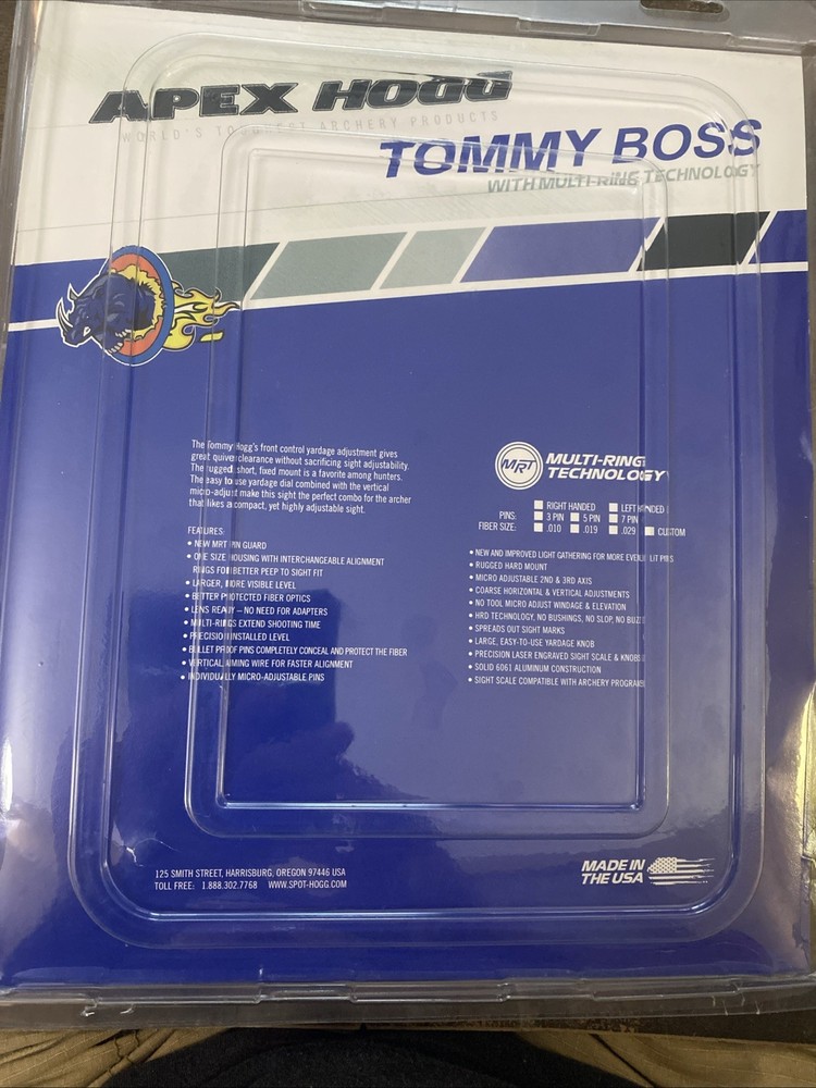 Apex HOGG TOMMY Boss - ARCHERY SIGHT