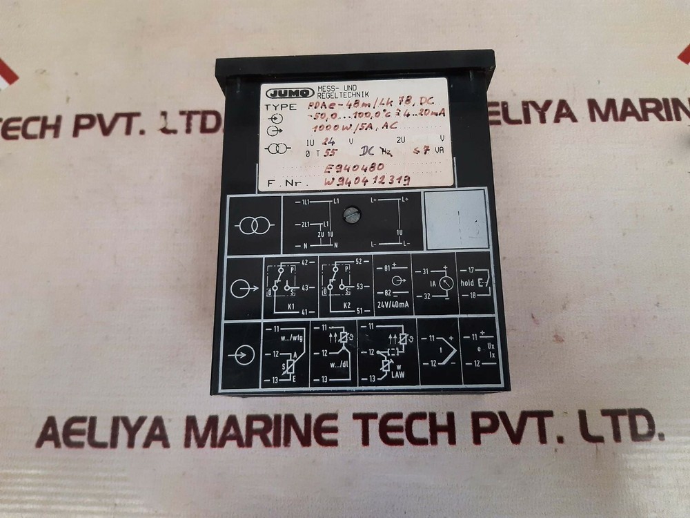Jumo pdae-48m temperature regulator