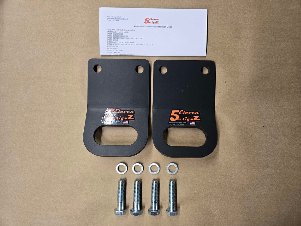 Kubota L & MX Series Front Tie Down Loops