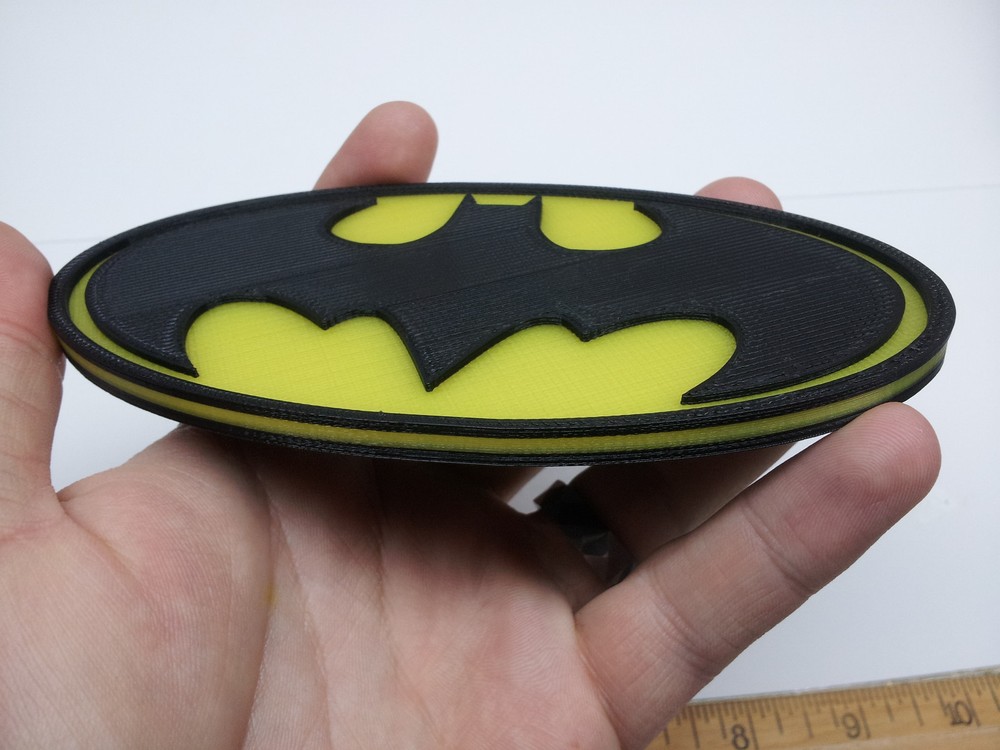 Batman 3D Logo (2 Versions) - Emblem, Ornament or Magnet !!