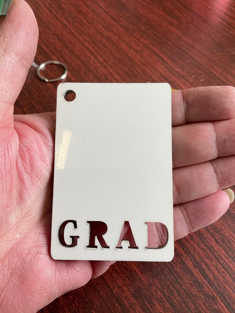 Sublimation Keychain, Grad Keychain, 5 Sublimation Keychains, Sublimation Blank