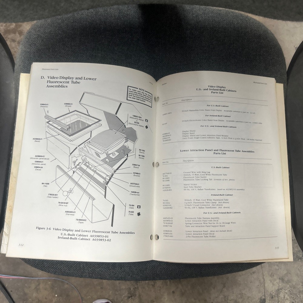 Atari XEVIOUS Arcade Video Game Manual - good used original