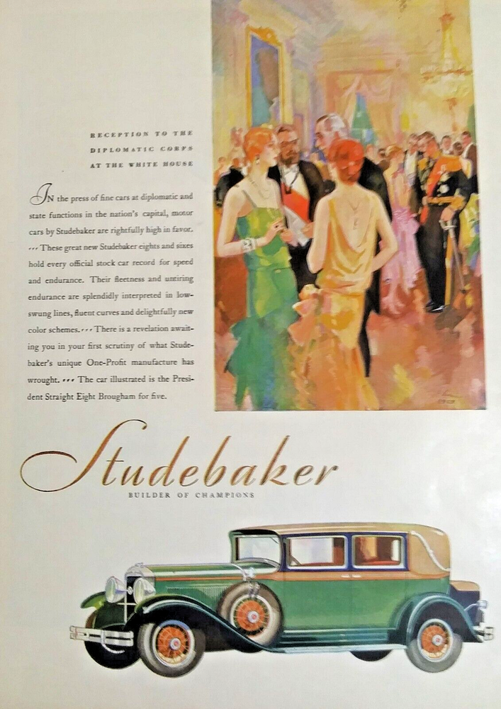 192 Original Studebaker Straight Eight Brougham for Five