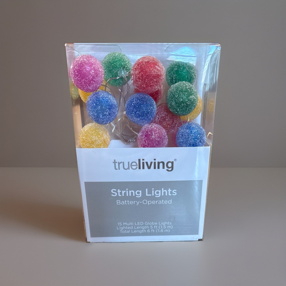 Trueliving String Light Battery Operated Gumdrop