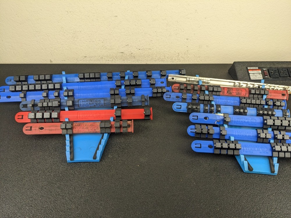 Matco Tools Plastic Socket Rail Organizers Lot
