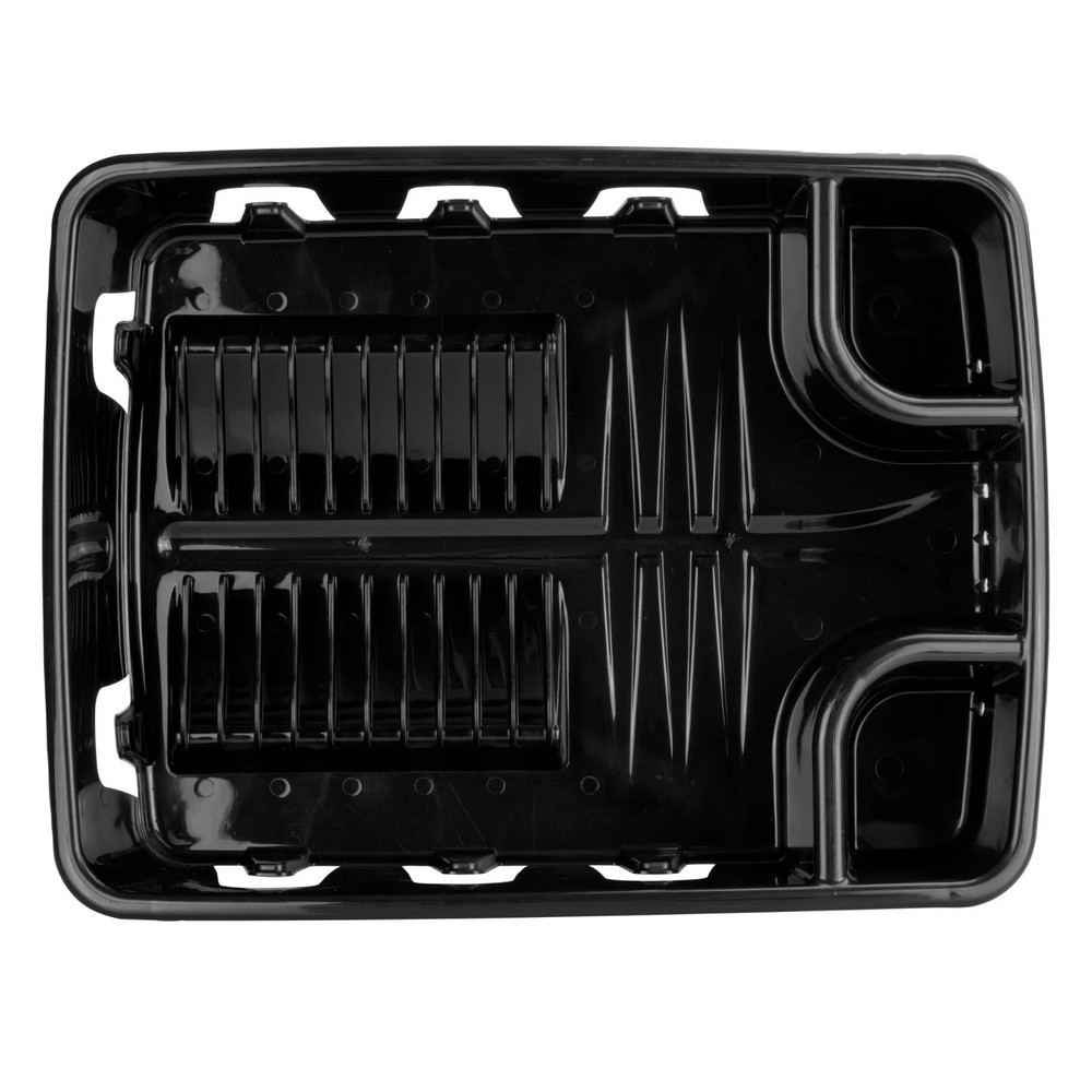 Dish Drying Rack, Sterilite Dish Rack with Self Draining Base, Black
