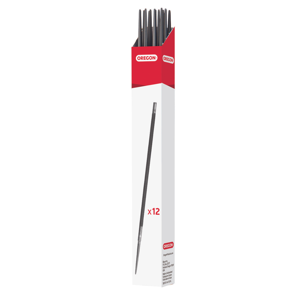 Oregon 70504T Round Files, 5/32 4X3 Pack
