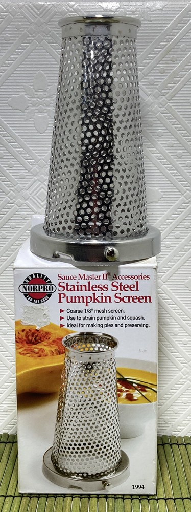 Norpro Stainless Steel Pumpkin Screen Sauce Master II Accessory #1994